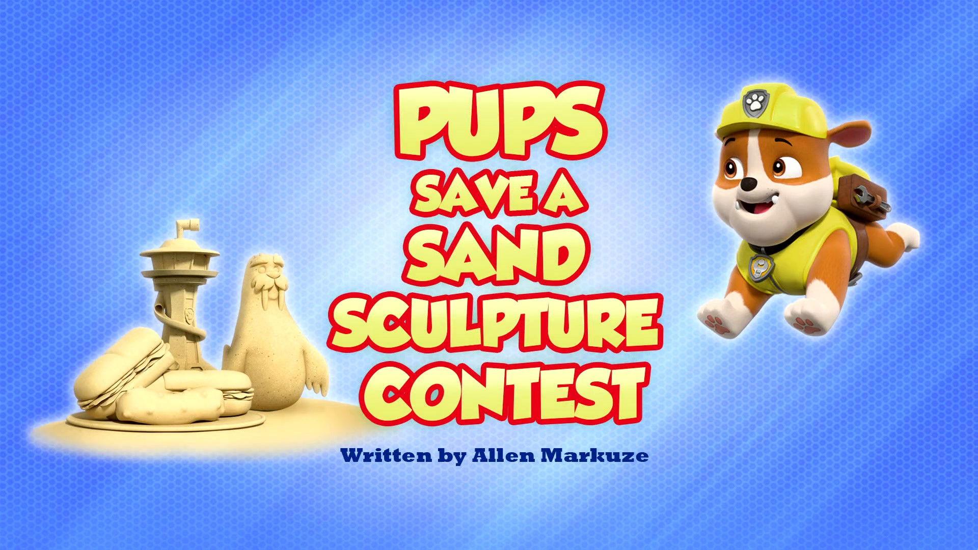 Still from Pups Save a Sand Sculpture Contest