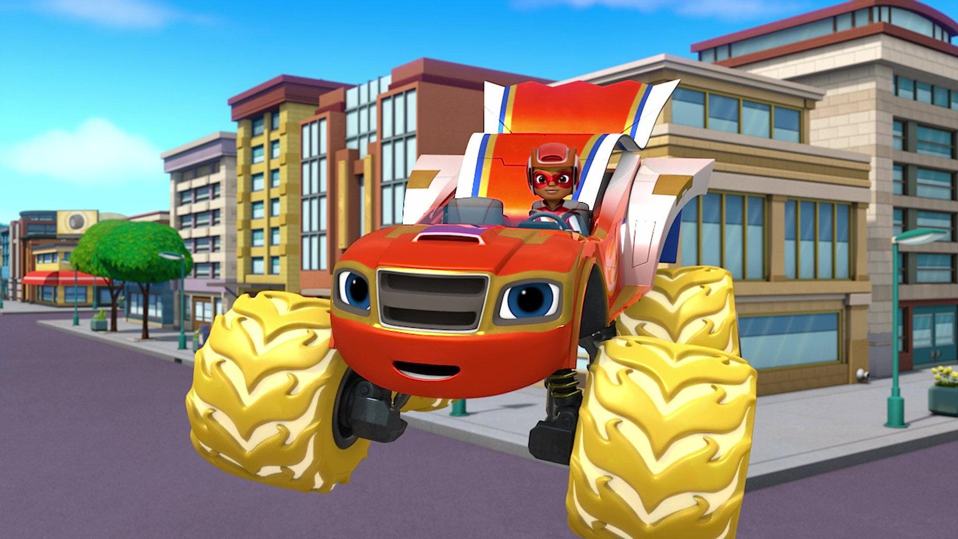 Still from Super Wheels