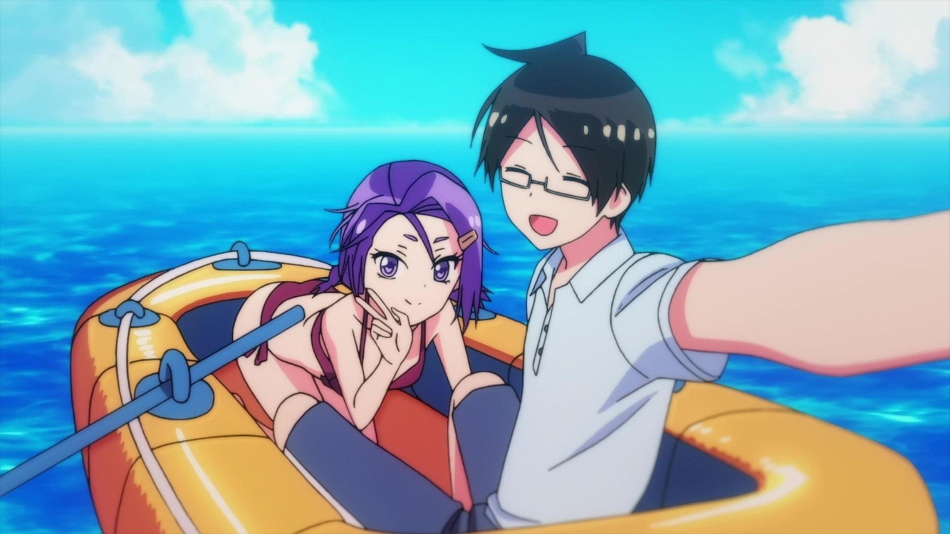 Still from OVA: The Predecessor X with Elegance with the Missing Item on the Beach
