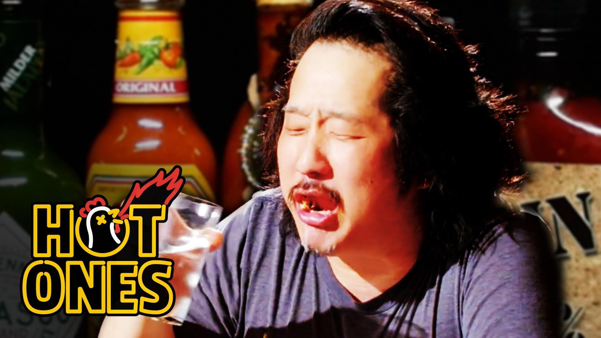 Still from Bobby Lee Has an Accident Eating Spicy Wings