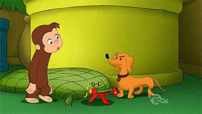 Still from Curious George and the Balloon Hound