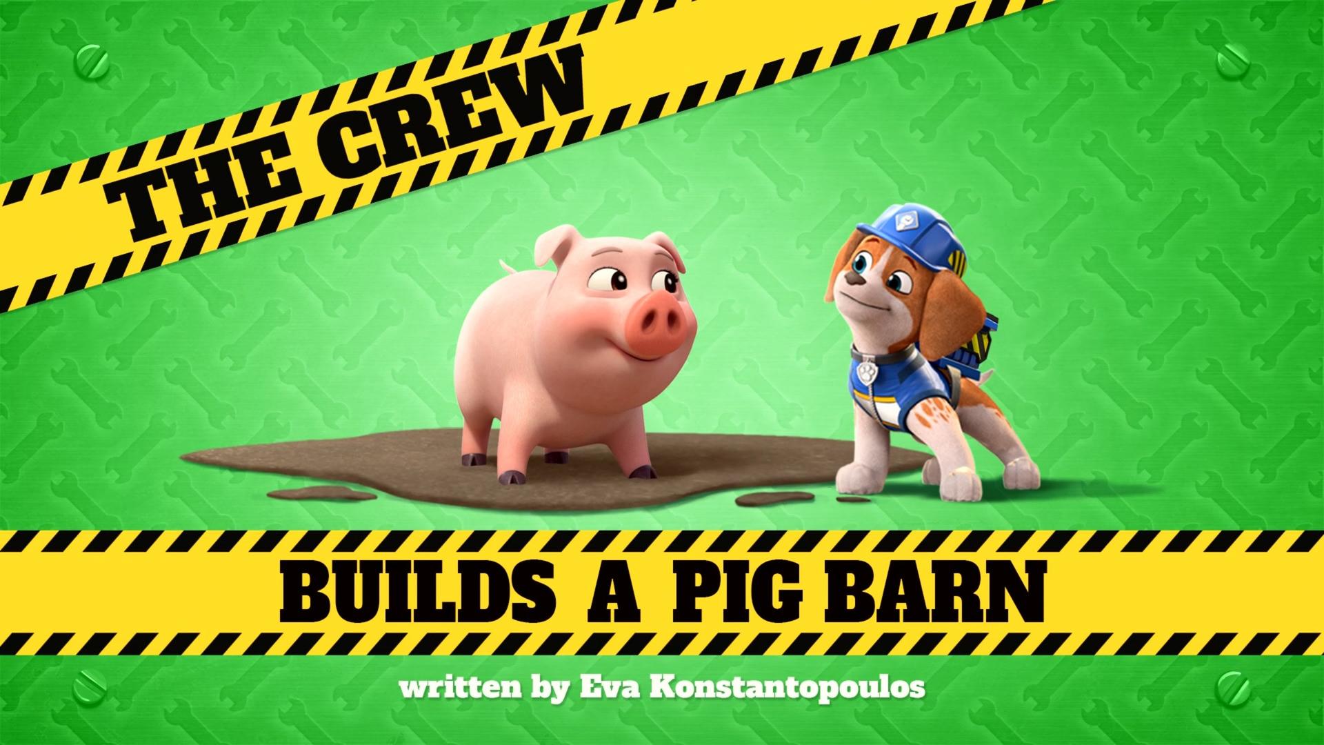 Still from The Crew Builds a Pig Barn