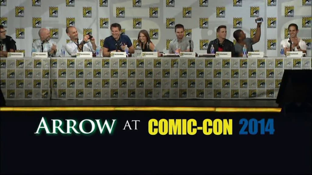 Still from Arrow at Comic-Con 2014