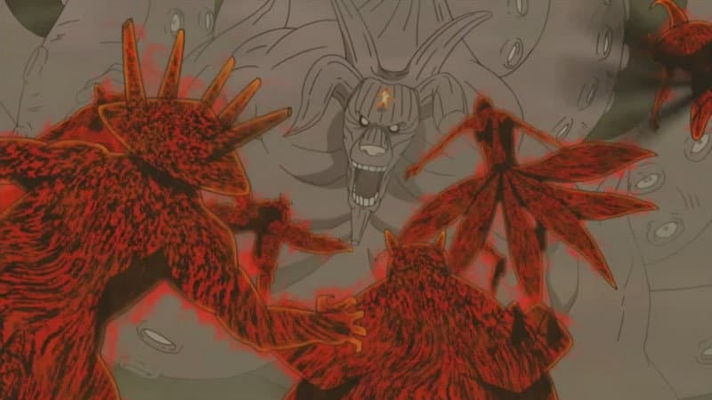 Still from Jinchuriki vs. Jinchuriki!!