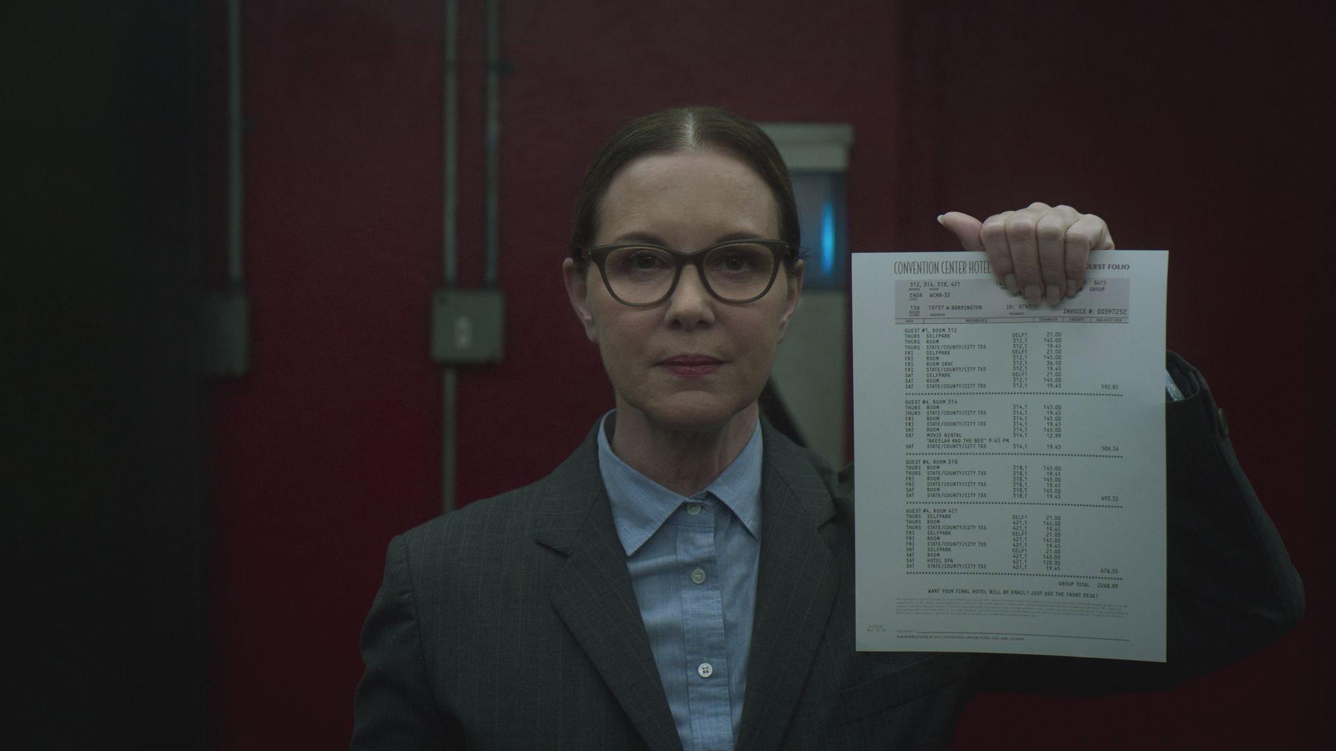 Still from The Expense Report
