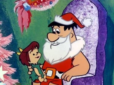 Still from Christmas Flintstone