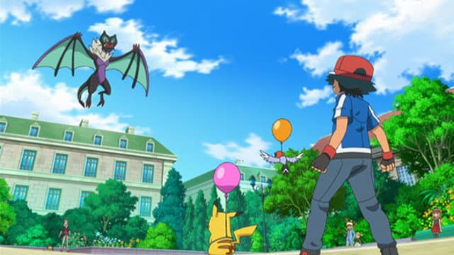 Still from A Blustery Santalune Gym Battle!