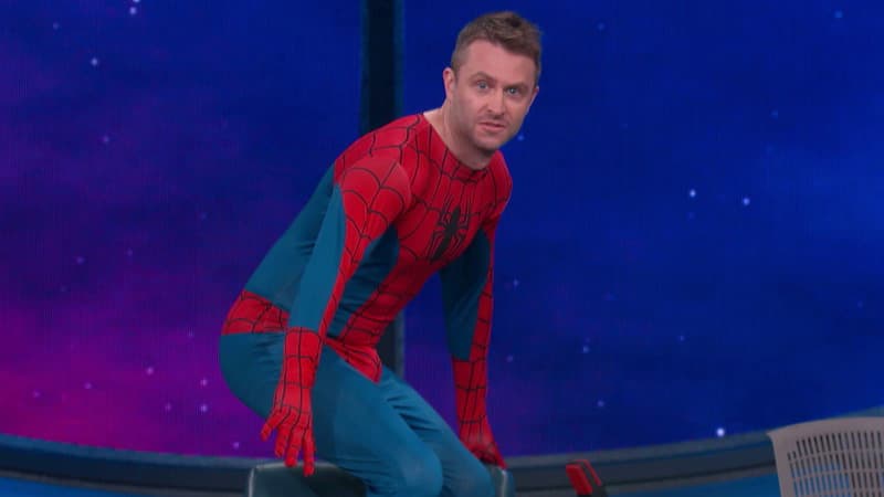Still from Conan at Comic Con - Elijah Wood, Chris Hardwick