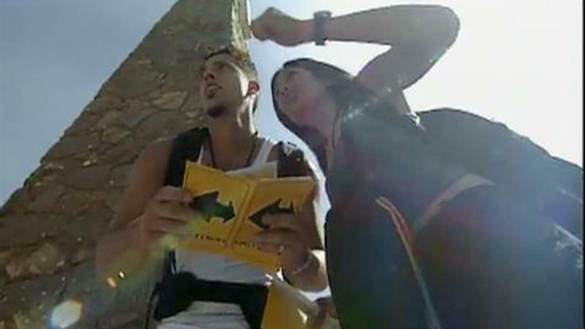 Still from What Happens If I Slip? Am I Just Hanging Off a Cliff?
