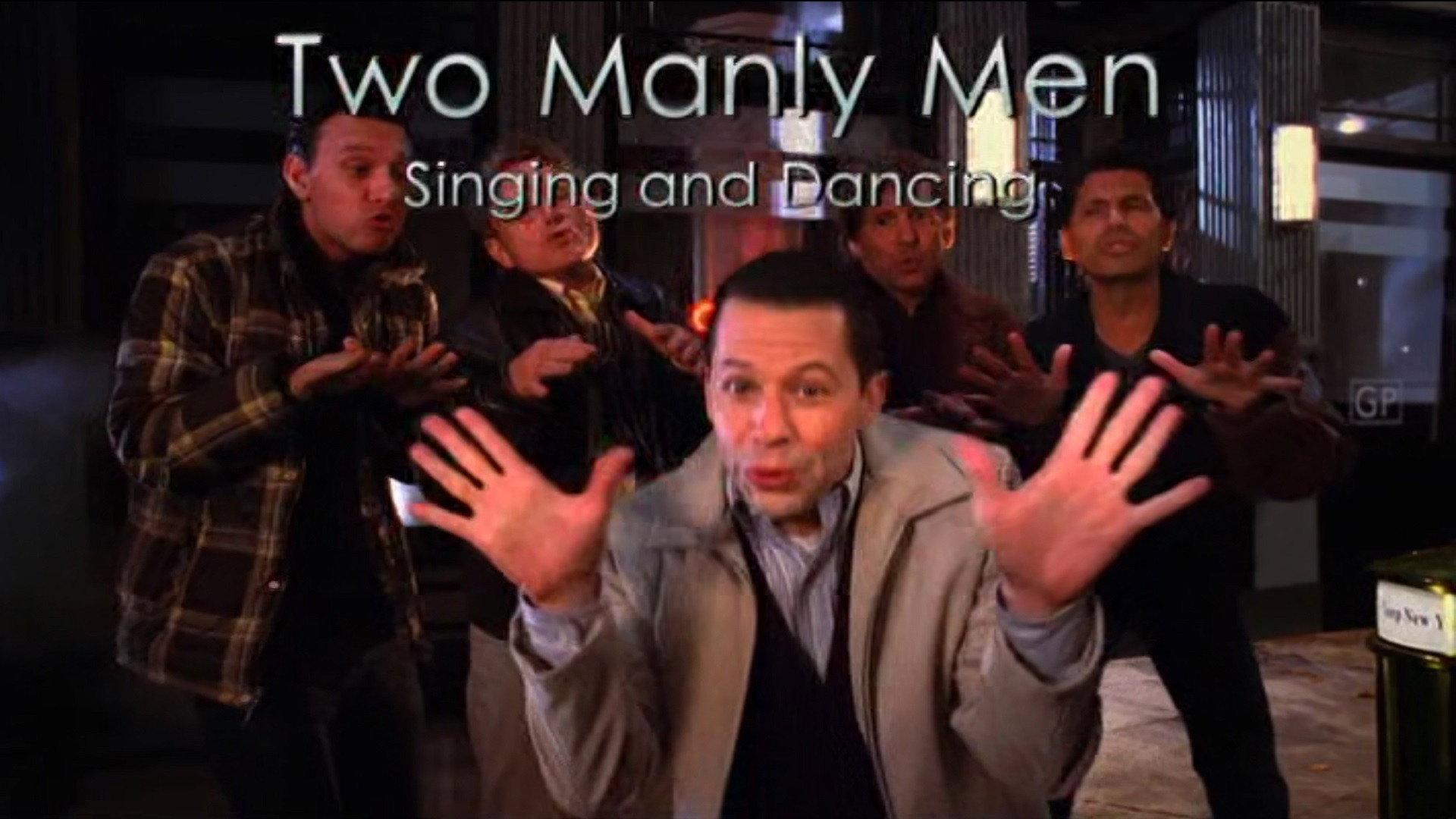 Still from Two Manly Men - Singing and Dancing