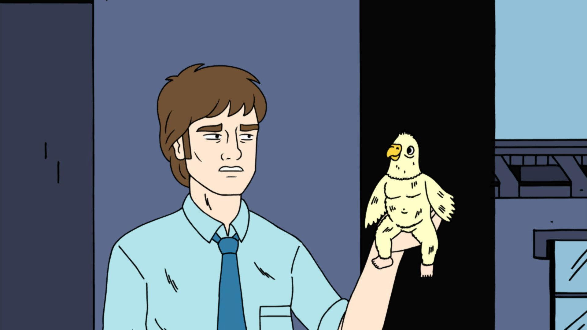 Still from The Man Birds