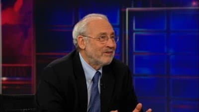 Still from Joseph Stiglitz
