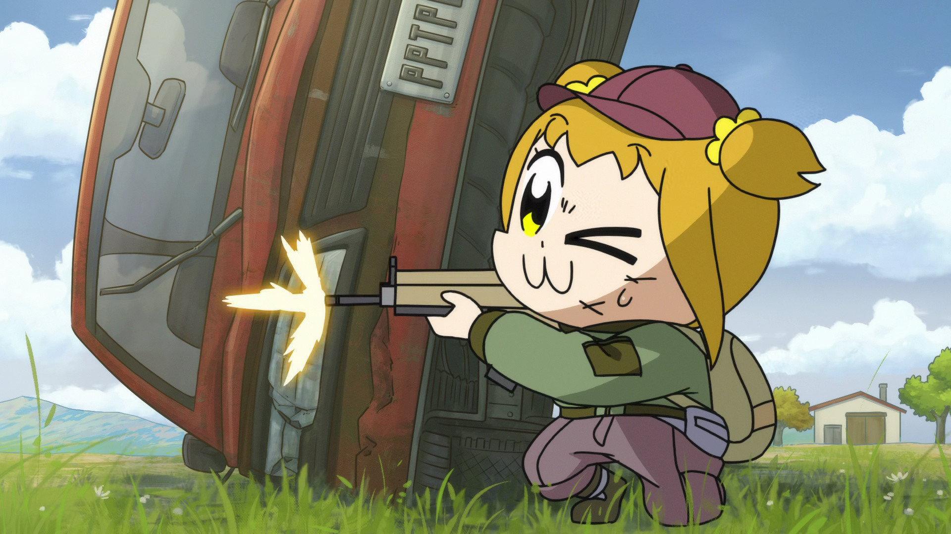 Still from Pop Team Epic Battle Royale