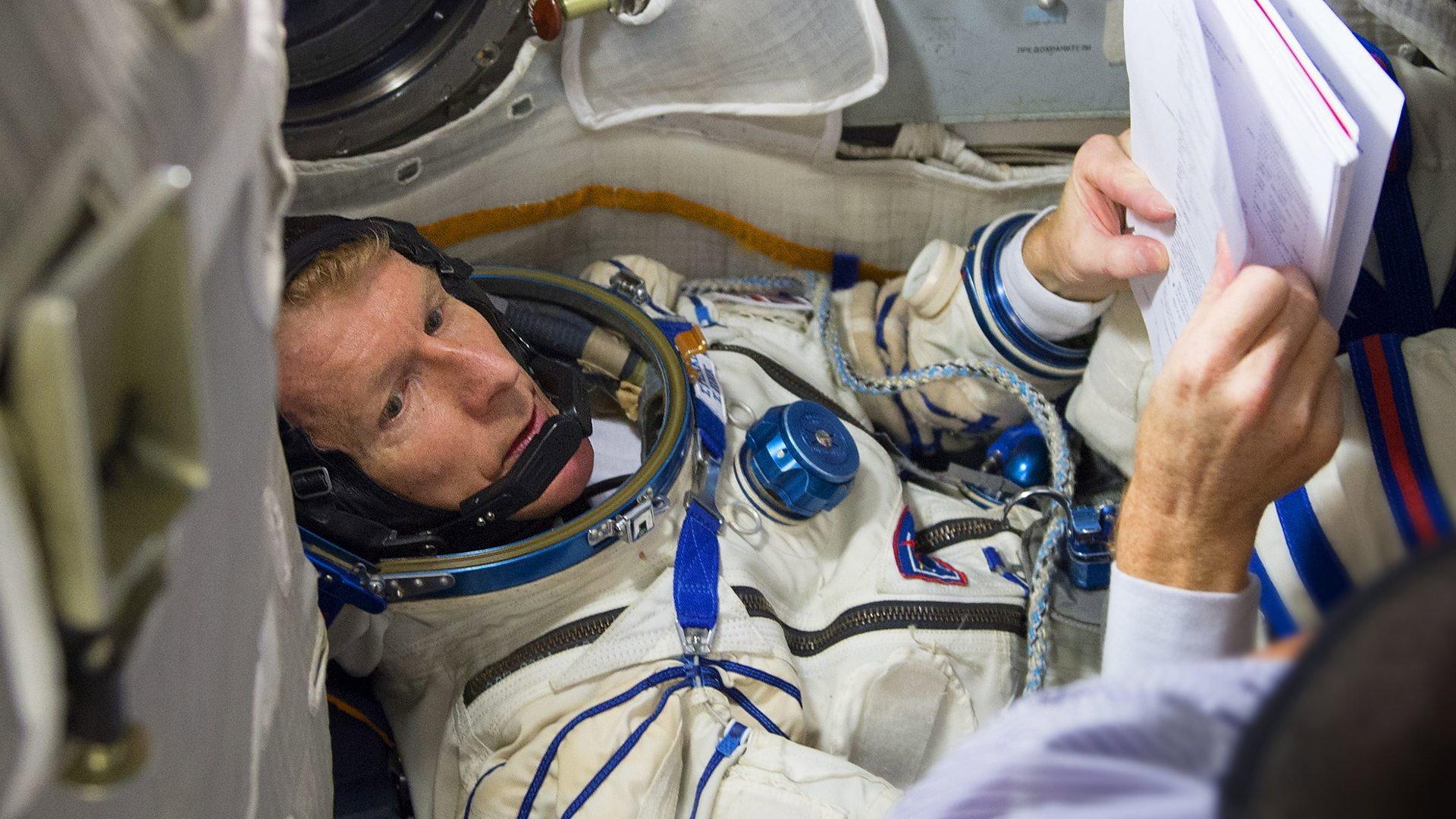 Still from Tim Peake Special: How to Be an Astronaut