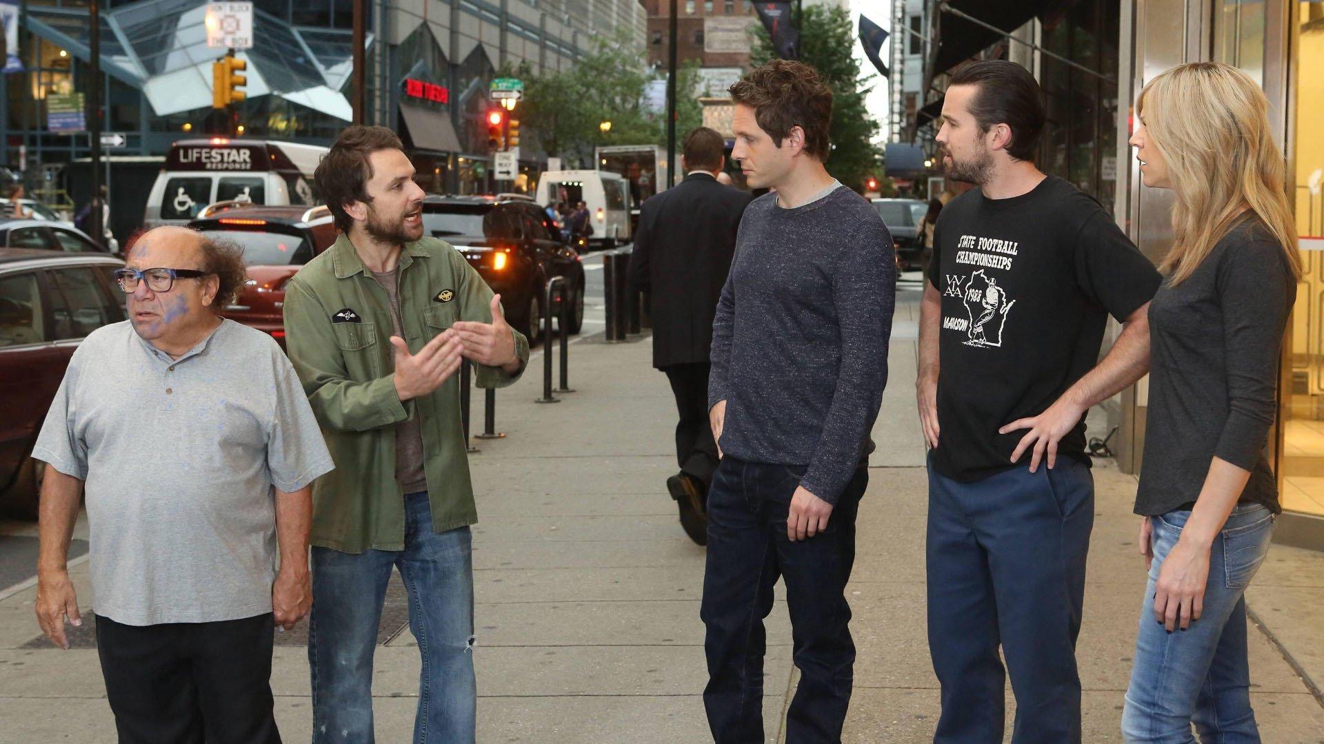 Still from The Gang Tries Desperately to Win an Award