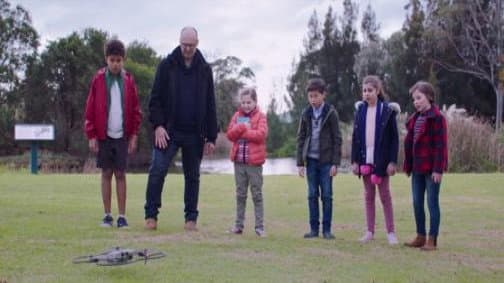 Still from The Case of the Disoriented Drone / The Case of the Baffling Birthday