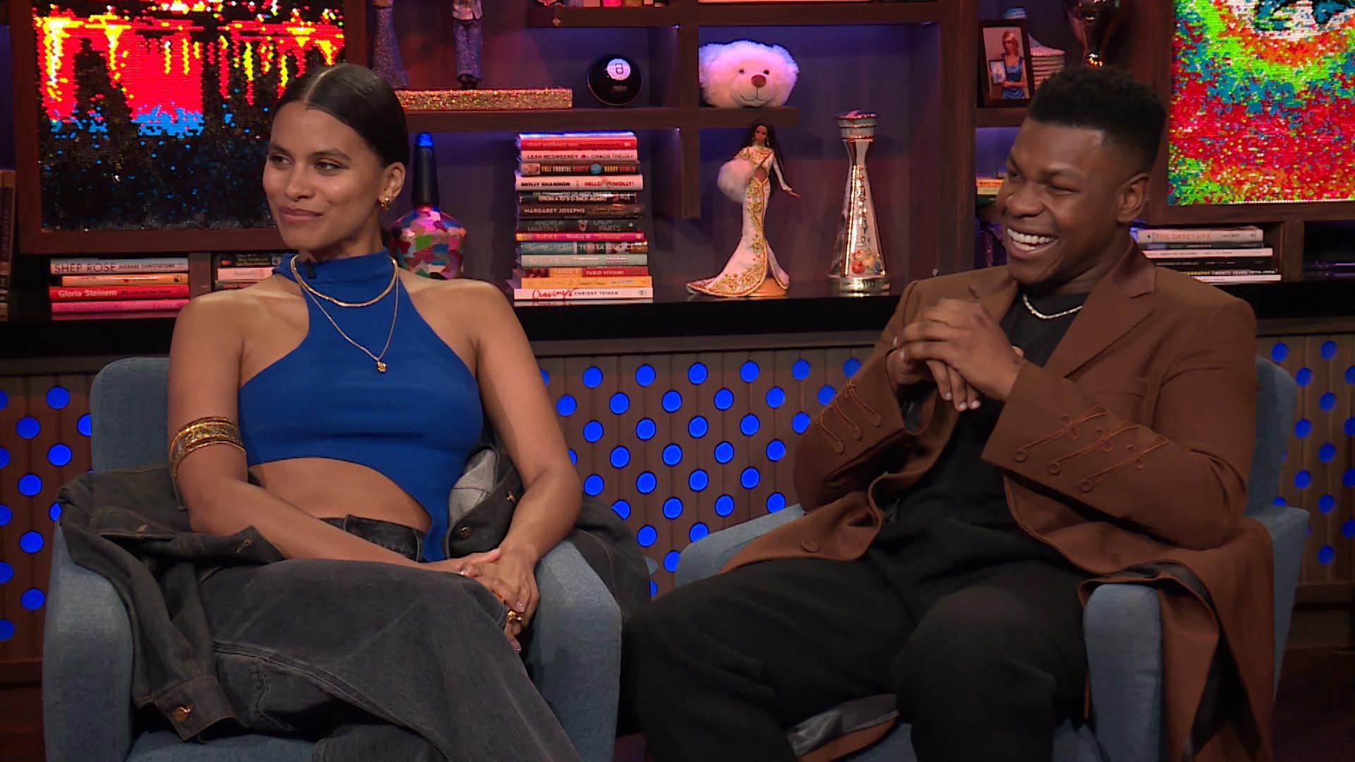 Still from Zazie Beetz and John Boyega