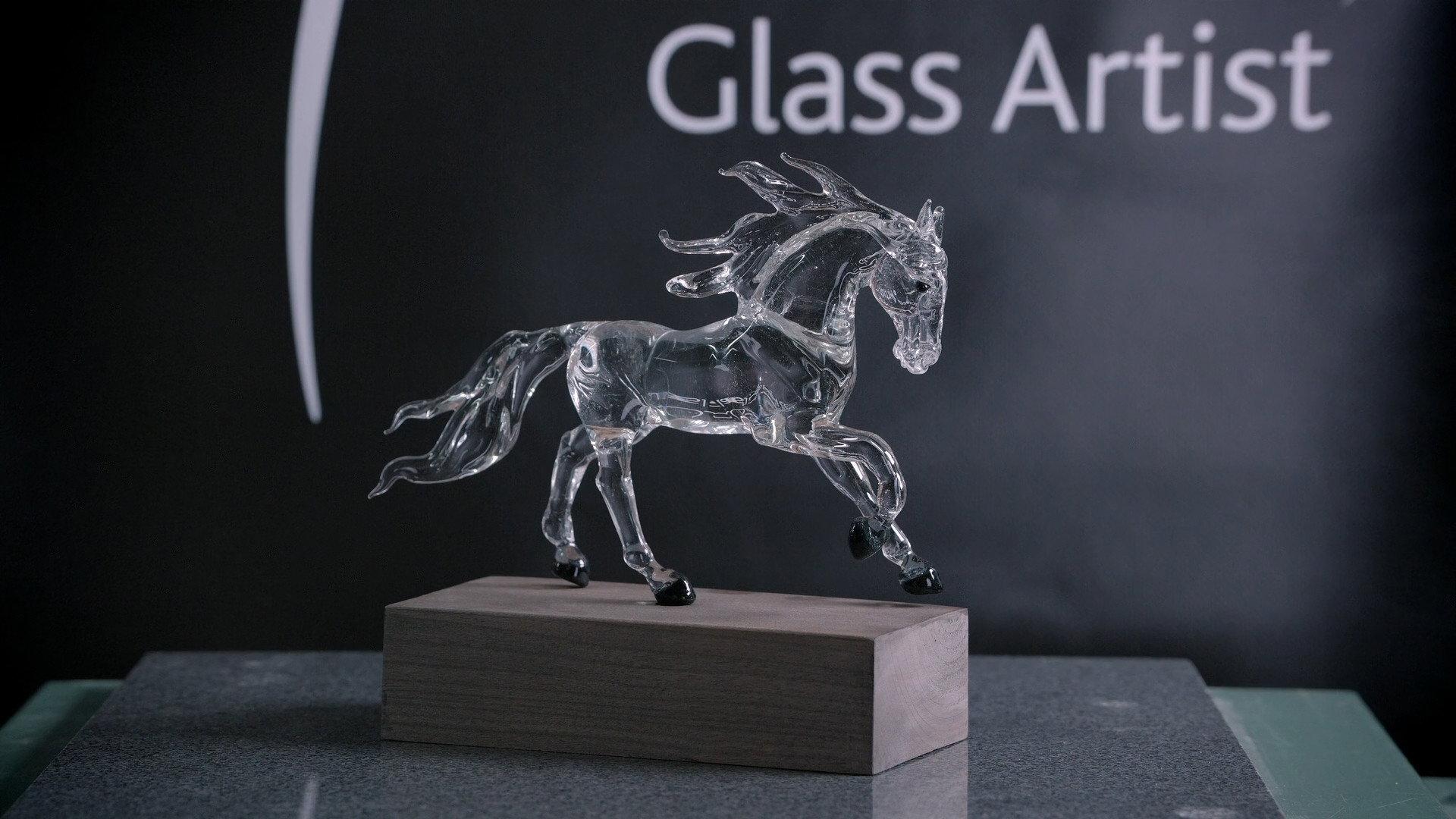 Still from Glass Sculptures, Racing Pulley Systems, Inductors, Medicine Balls