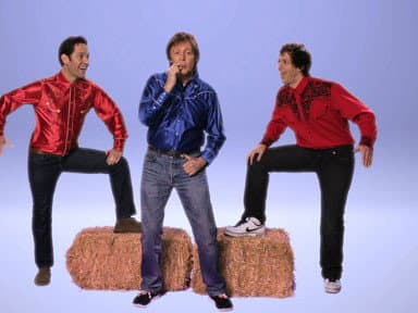 Still from Paul Rudd with Paul McCartney