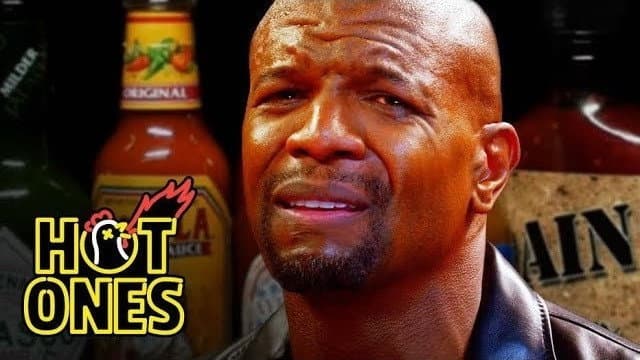 Still from Terry Crews Hallucinates While Eating Spicy Wings