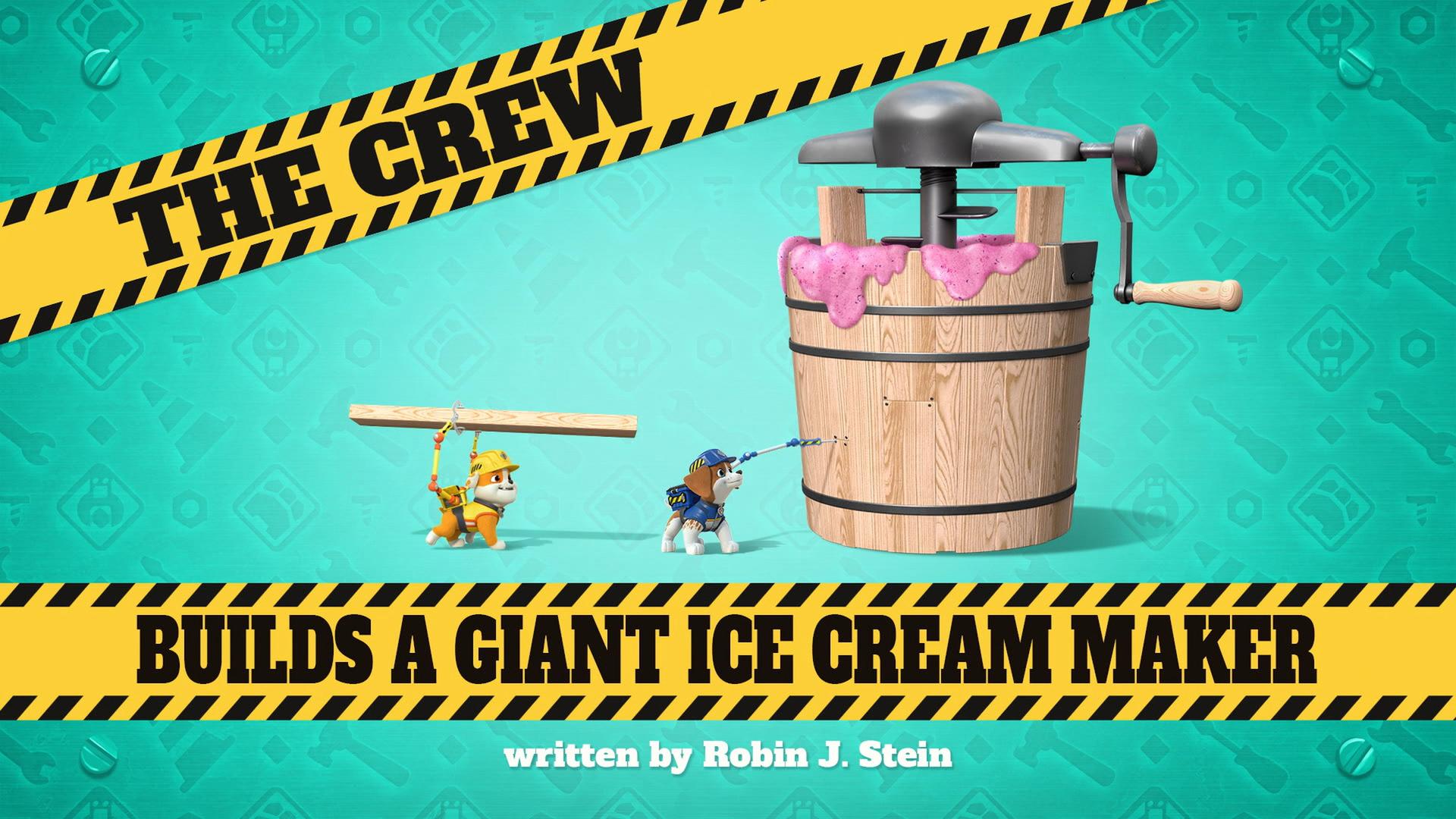 Still from The Crew Builds a Giant Ice Cream Maker