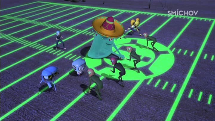 Still from Race to the End...Zone!