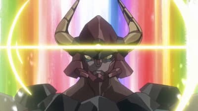 Still from Gurren Lagann Parallel Works 1-6: To Hell With This Gattai!