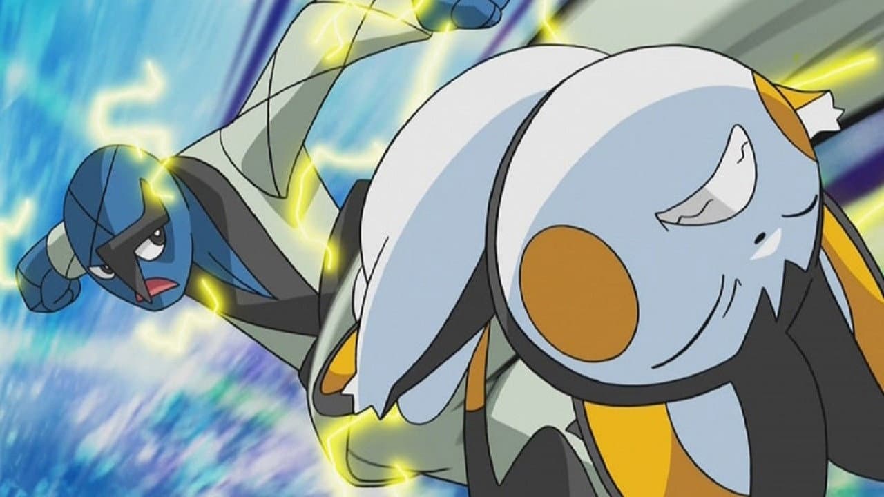Still from The Club Battle Hearts of Fury: Emolga Versus Sawk!