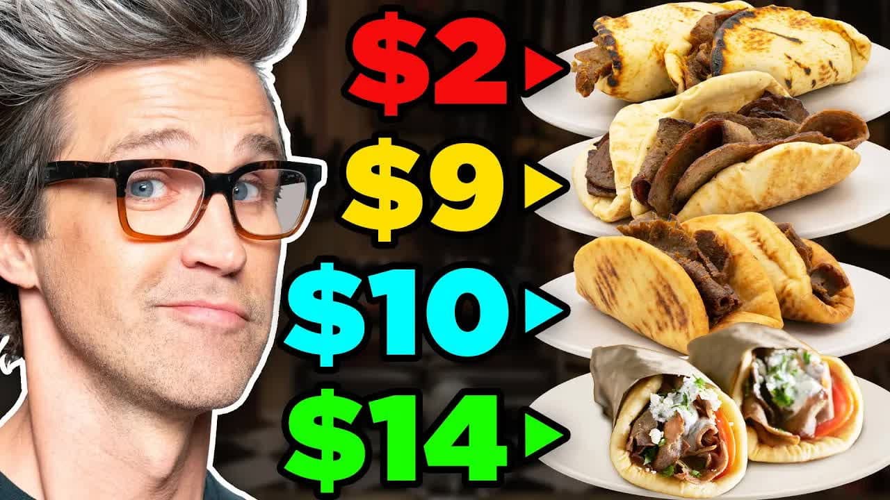 Still from Frozen vs. Fast vs. Fancy Food Taste Test
