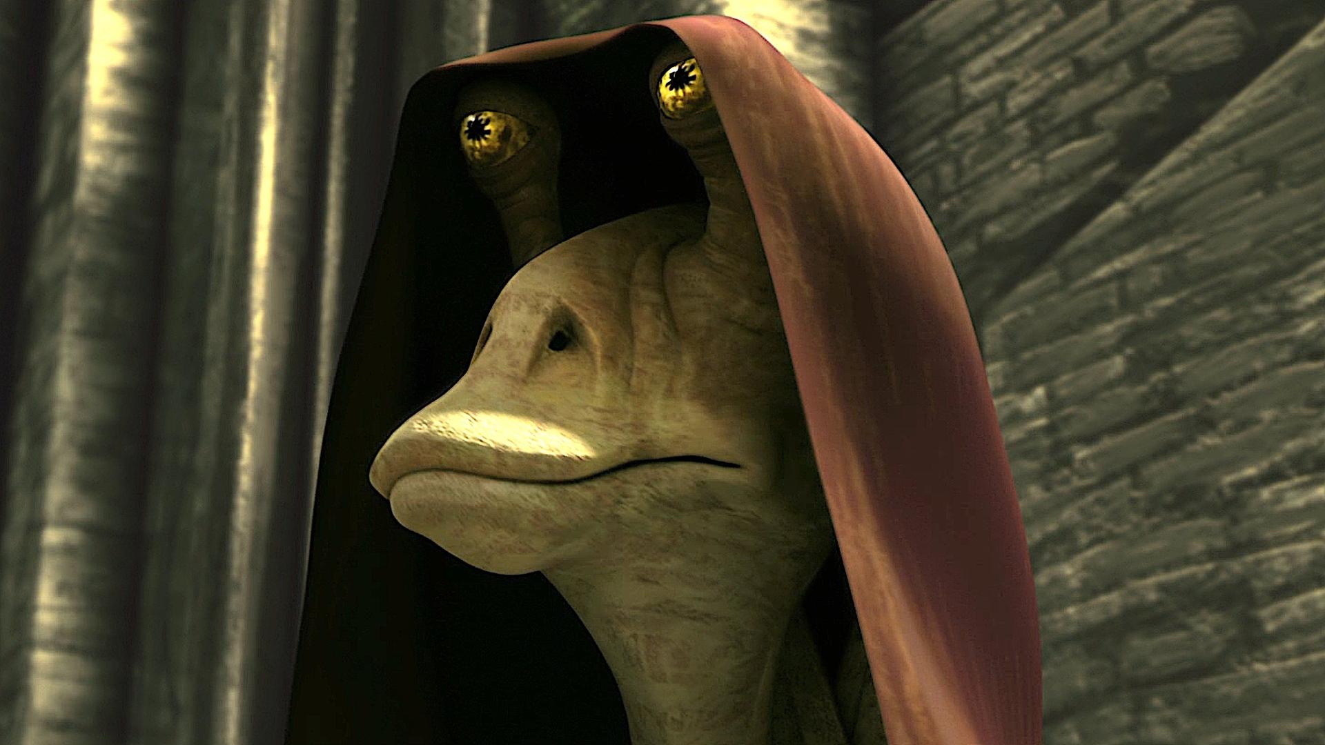 Still from Bombad Jedi