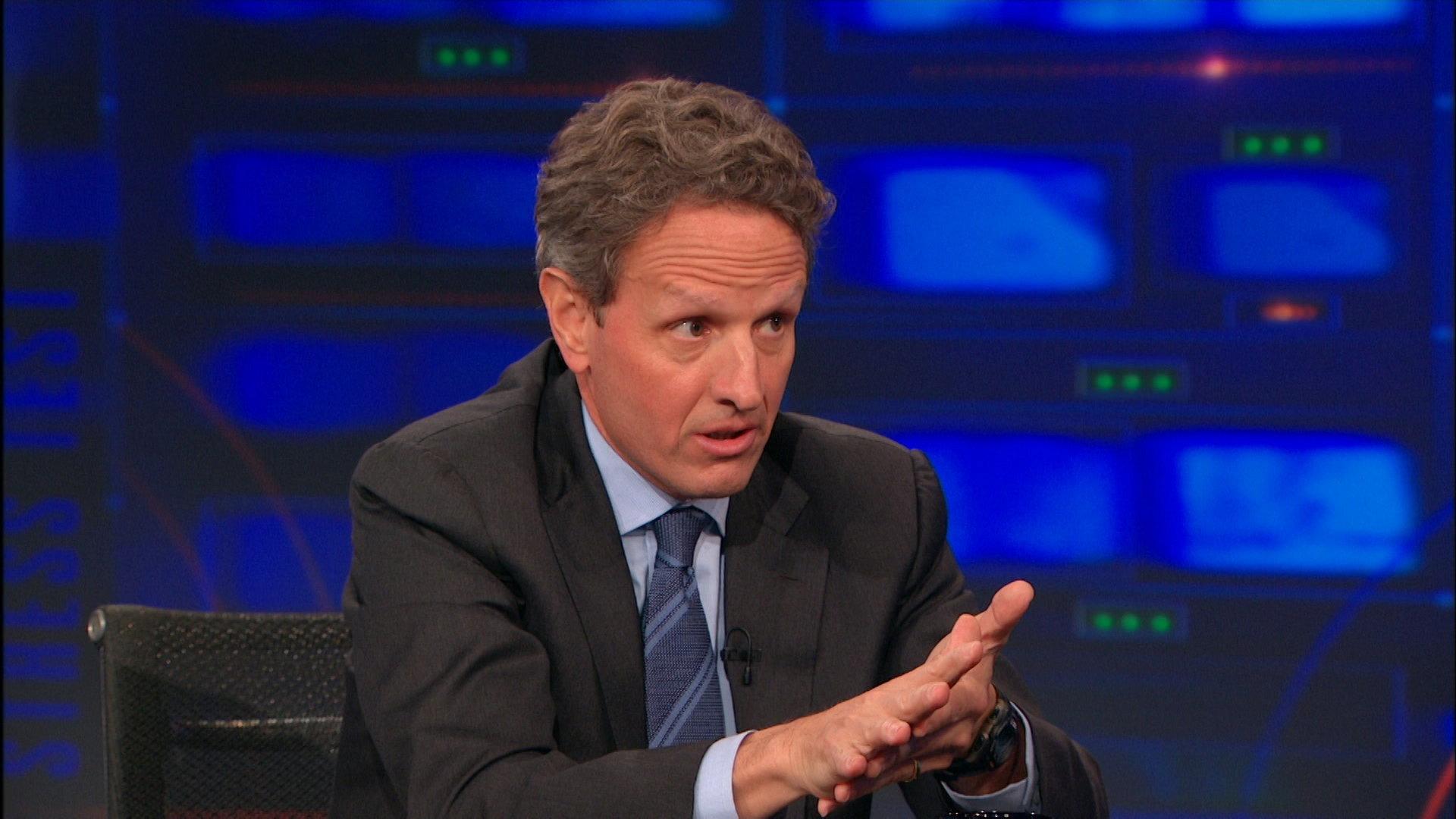 Still from Timothy Geithner