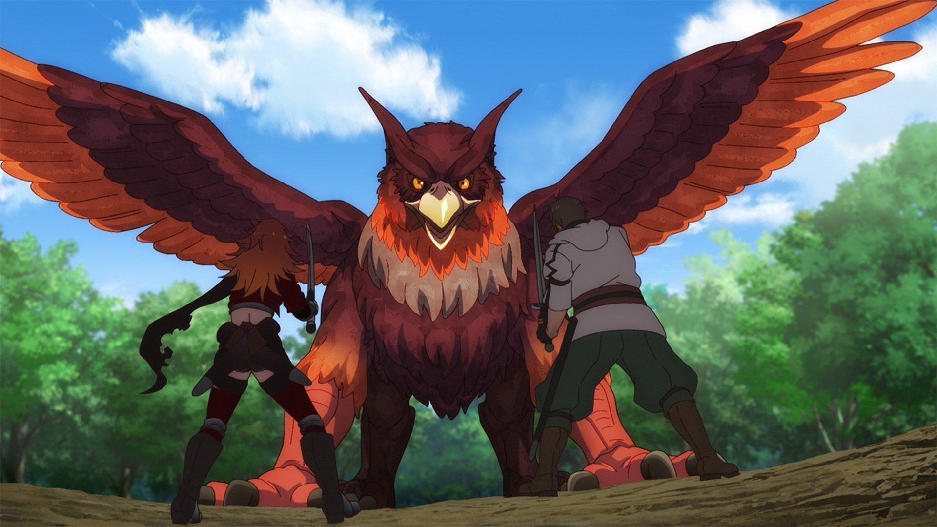 Still from The Old Country Bumpkin Takes Flight With a Monster
