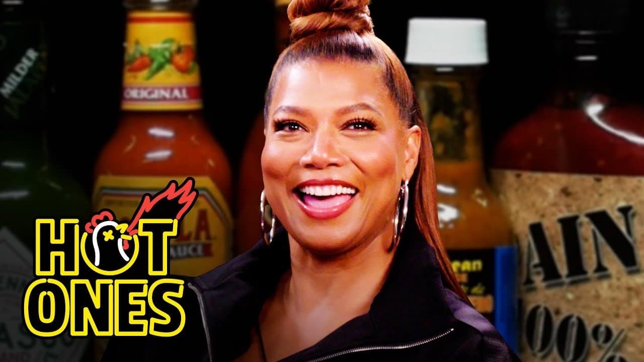 Still from Queen Latifah Sets It Off While Eating Spicy Wings