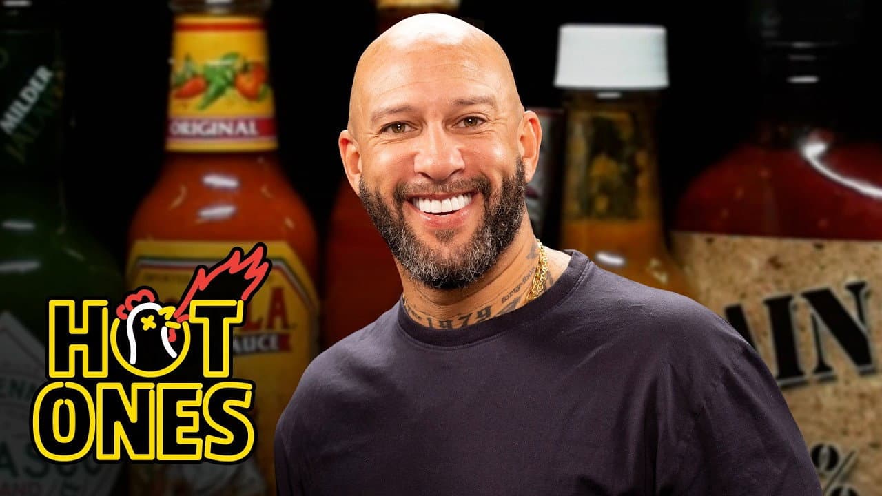 Still from Tim Howard Makes the Save While Eating Spicy Hot Wings