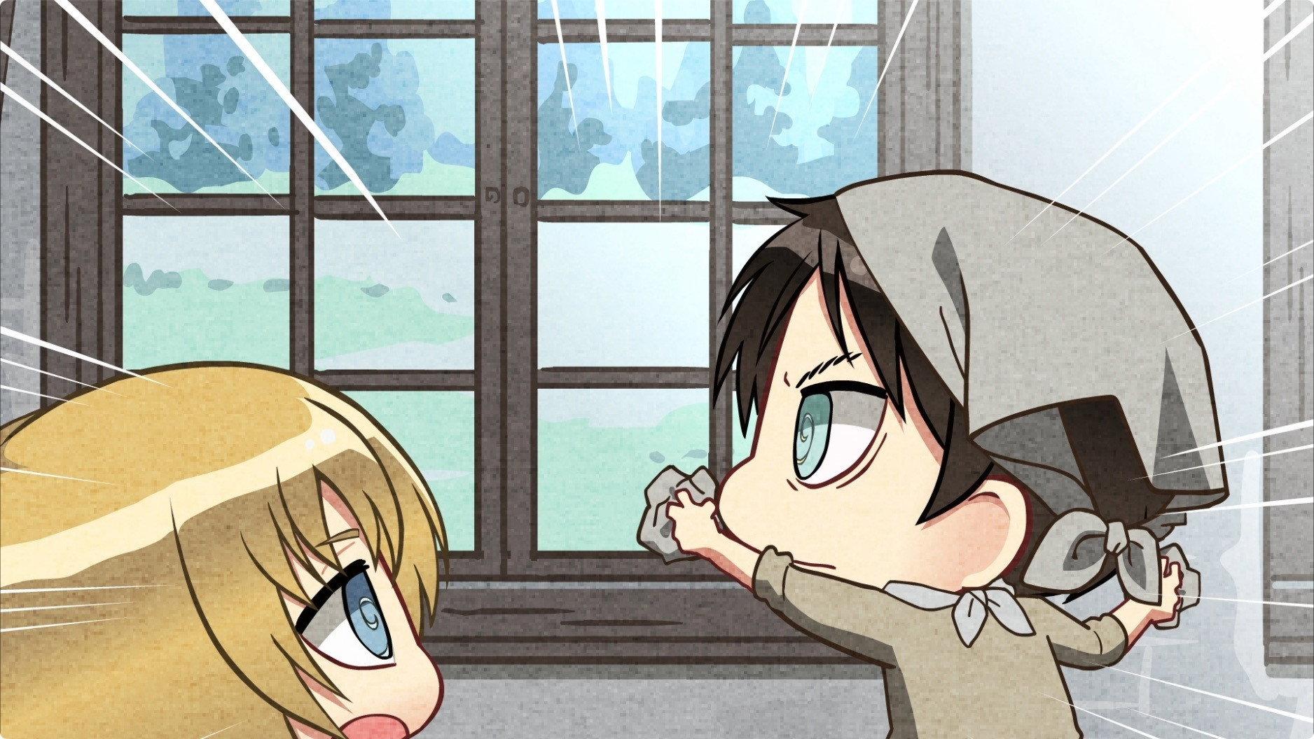 Still from Chibi Theater: Fly, New Levi Squad, Fly!: Day 38 / Day 39 / Day 40