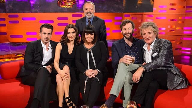 Still from Colin Farrell, Rachel Weisz, Dawn French, Chris O'Dowd, Rod Stewart