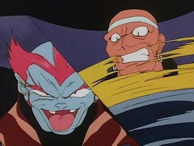 Still from Stand Up Domon! Raging Tag Match