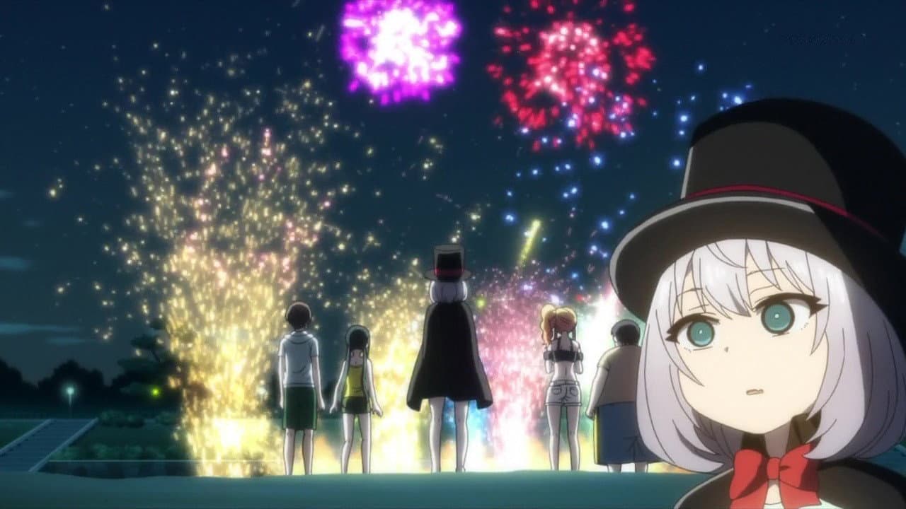 Still from Beach Sempai | Crab Sempai | Watermelon Sempai | Fireworks Sempai