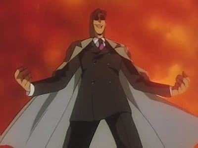Still from Schwarz Rests in Grace! Domon's Tearful Attack