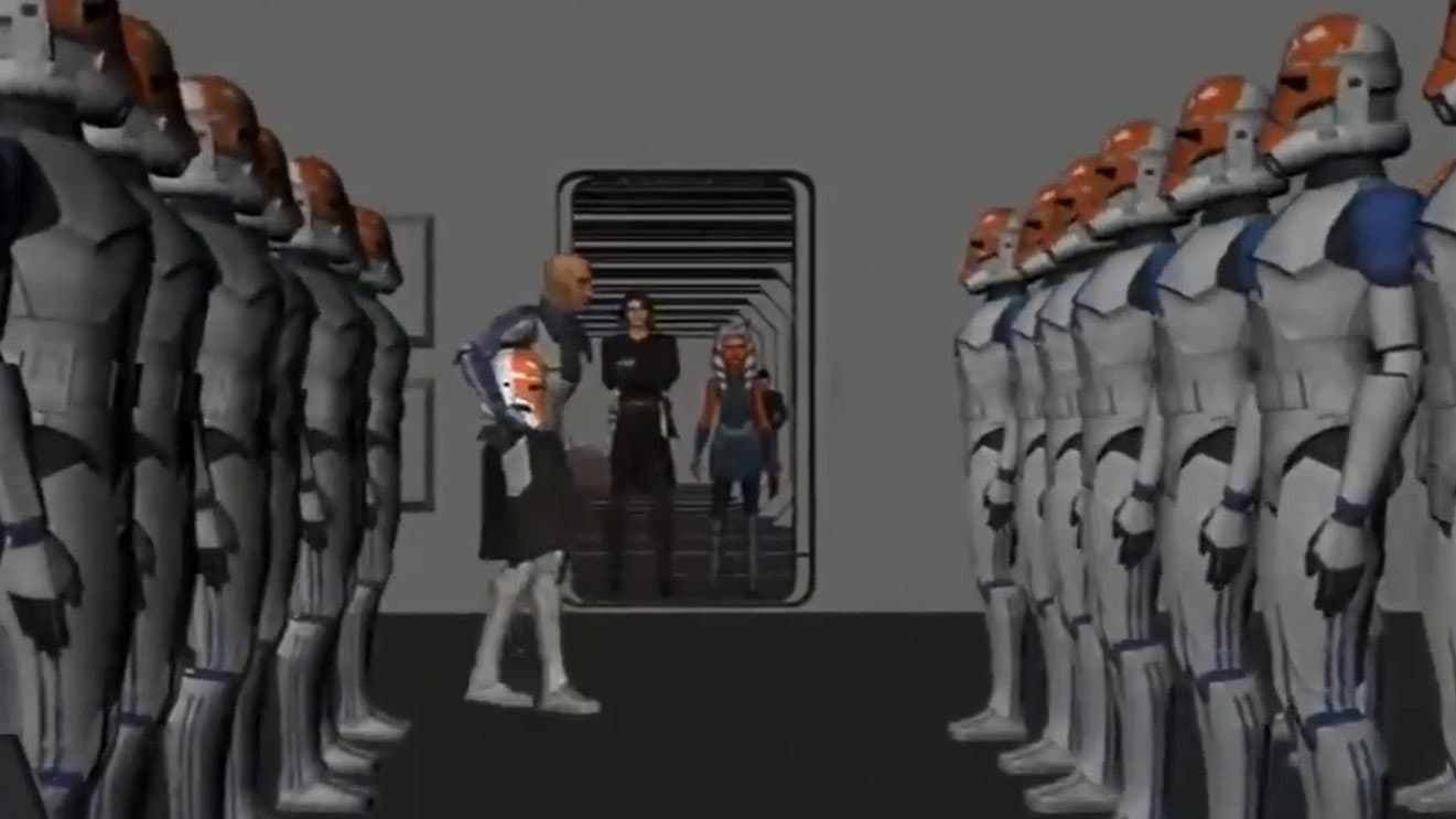 Still from Story Reel: Ahsoka meets the 332nd Legion