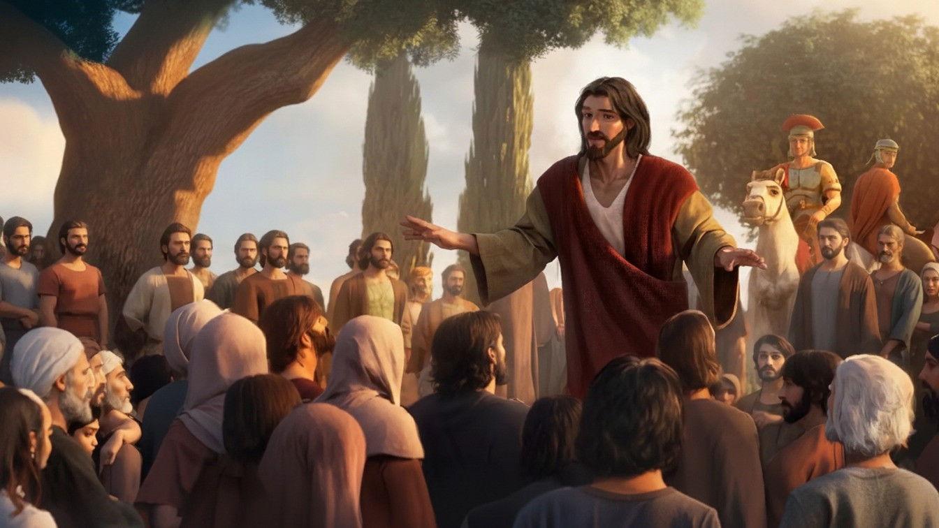 Still from The Sermon on the Mount