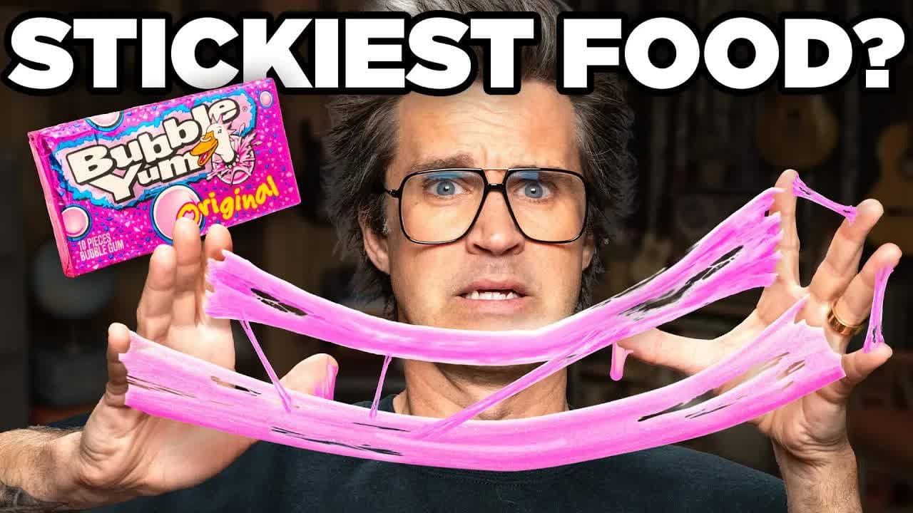 Still from What's The Stickiest Food?