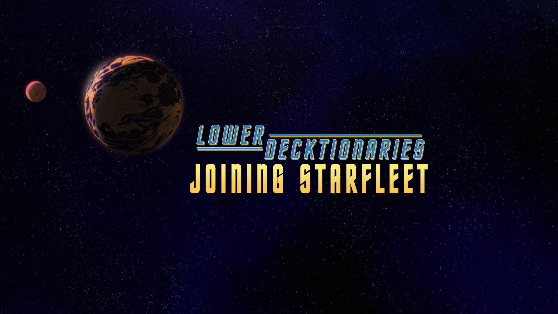 Still from Lower Decktionaries - Joining Starfleet