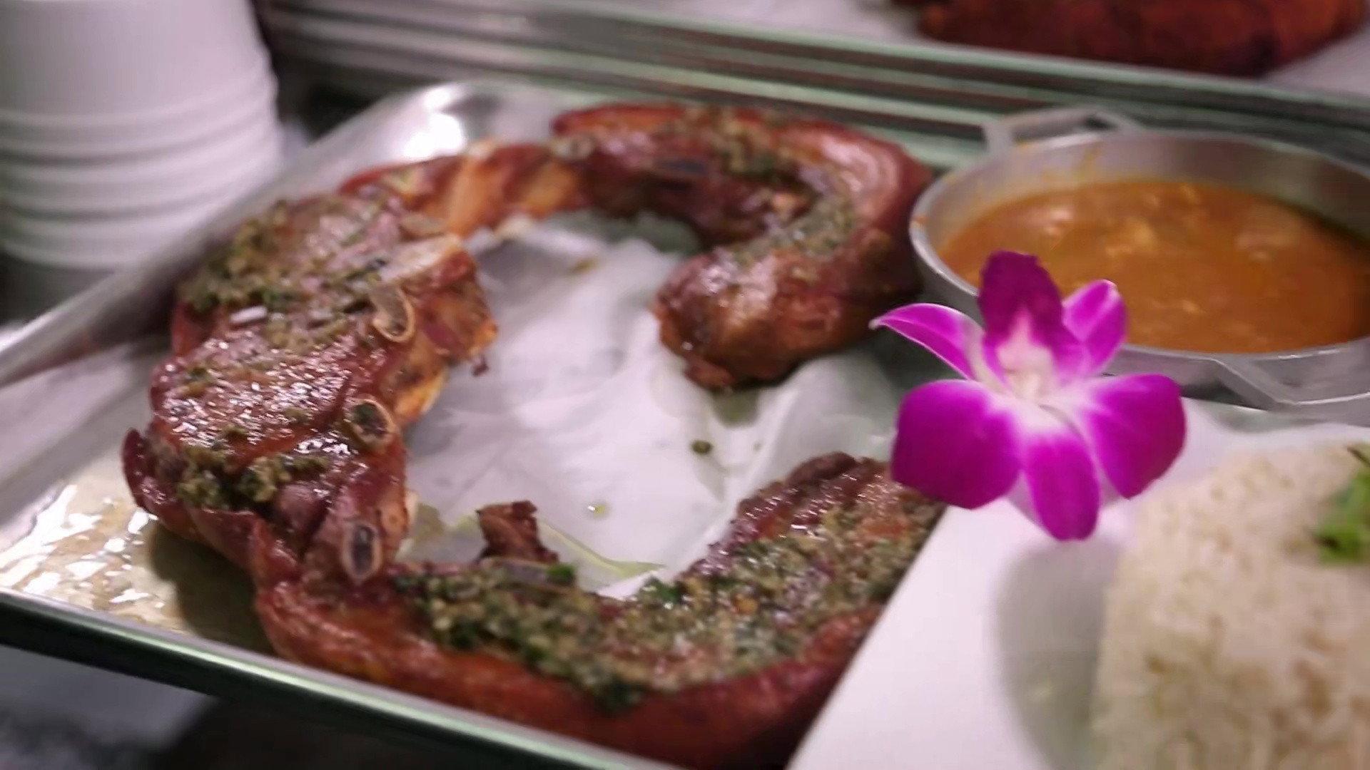 Still from Piling on the Pork