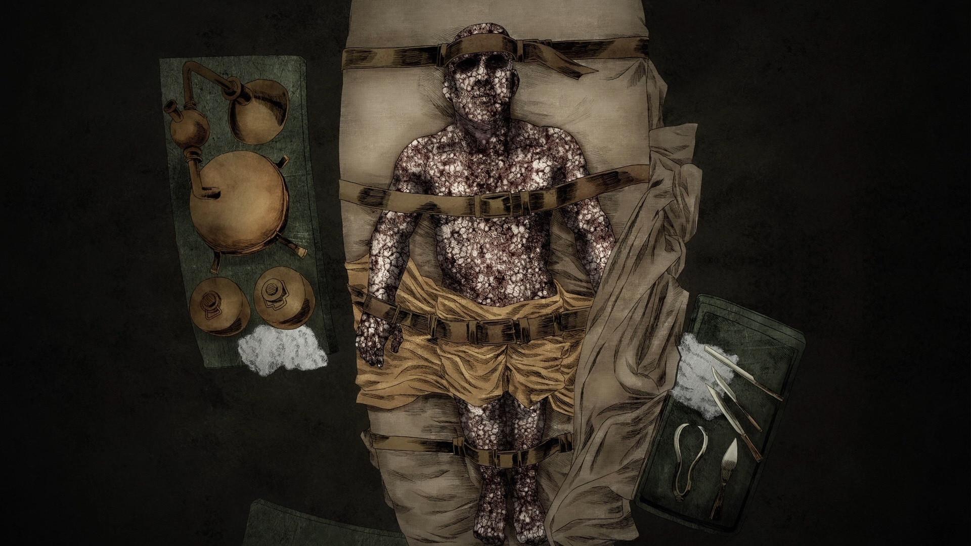 Still from Histories & Lore: Greyscale and the Stone Men