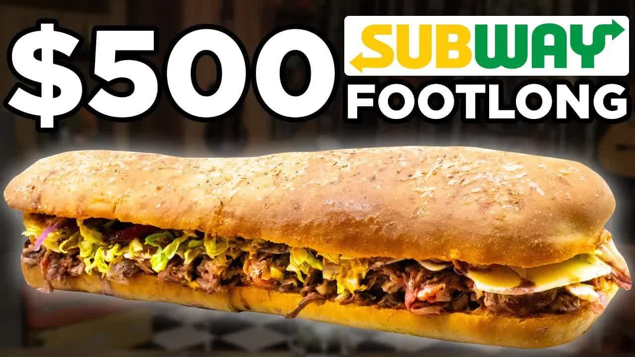 Still from $500 Subway Footlong Taste Test