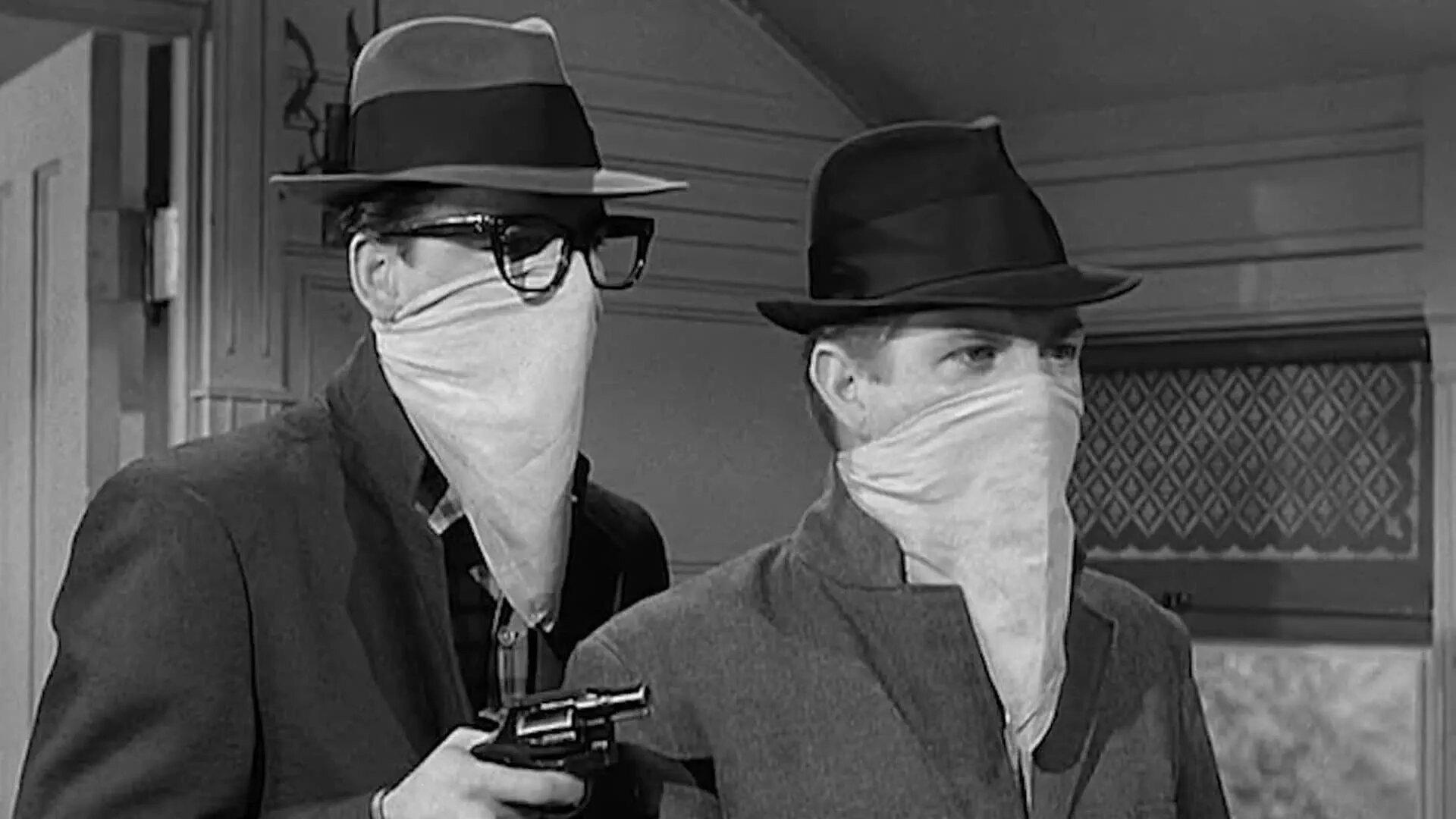 Still from The Little Train Robbery
