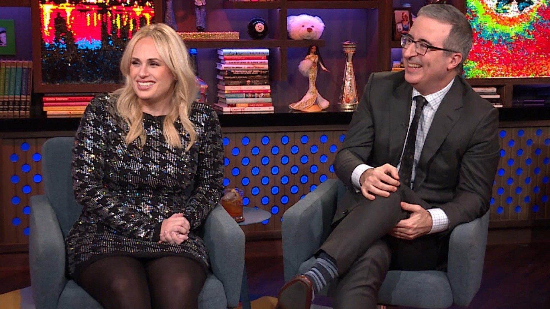 Still from John Oliver and Rebel Wilson