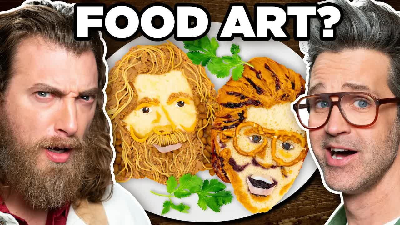 Still from Reacting To Crazy Food Creations