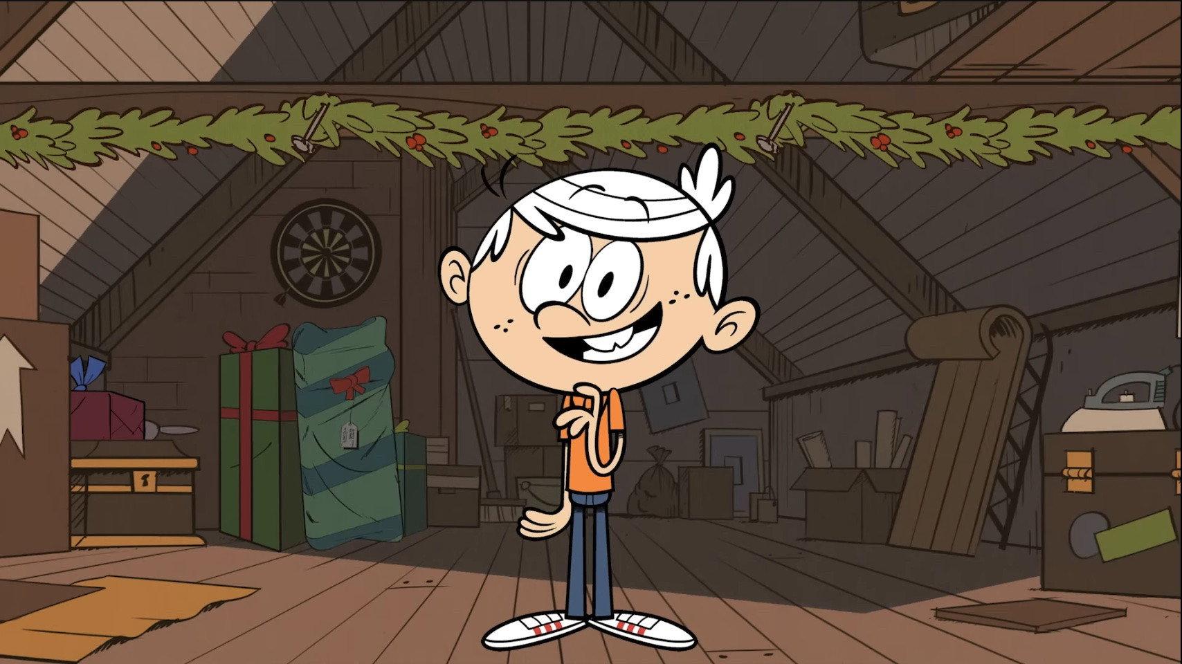 Still from Lincoln Loud's Holly Jolly Gift Guide